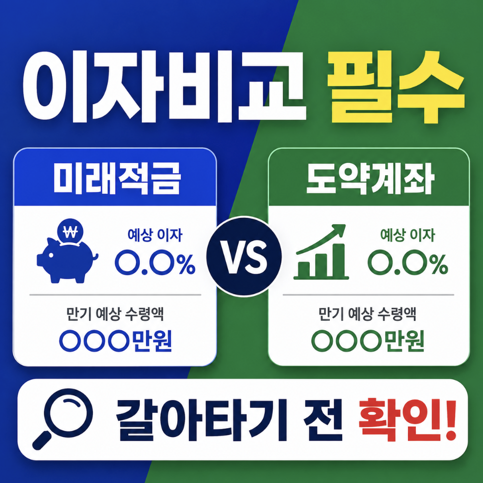 청년미래적금 청년도약계좌 이자비교, 갈아타기 전 3년 5년 유지기간을 꼭 확인하세요
